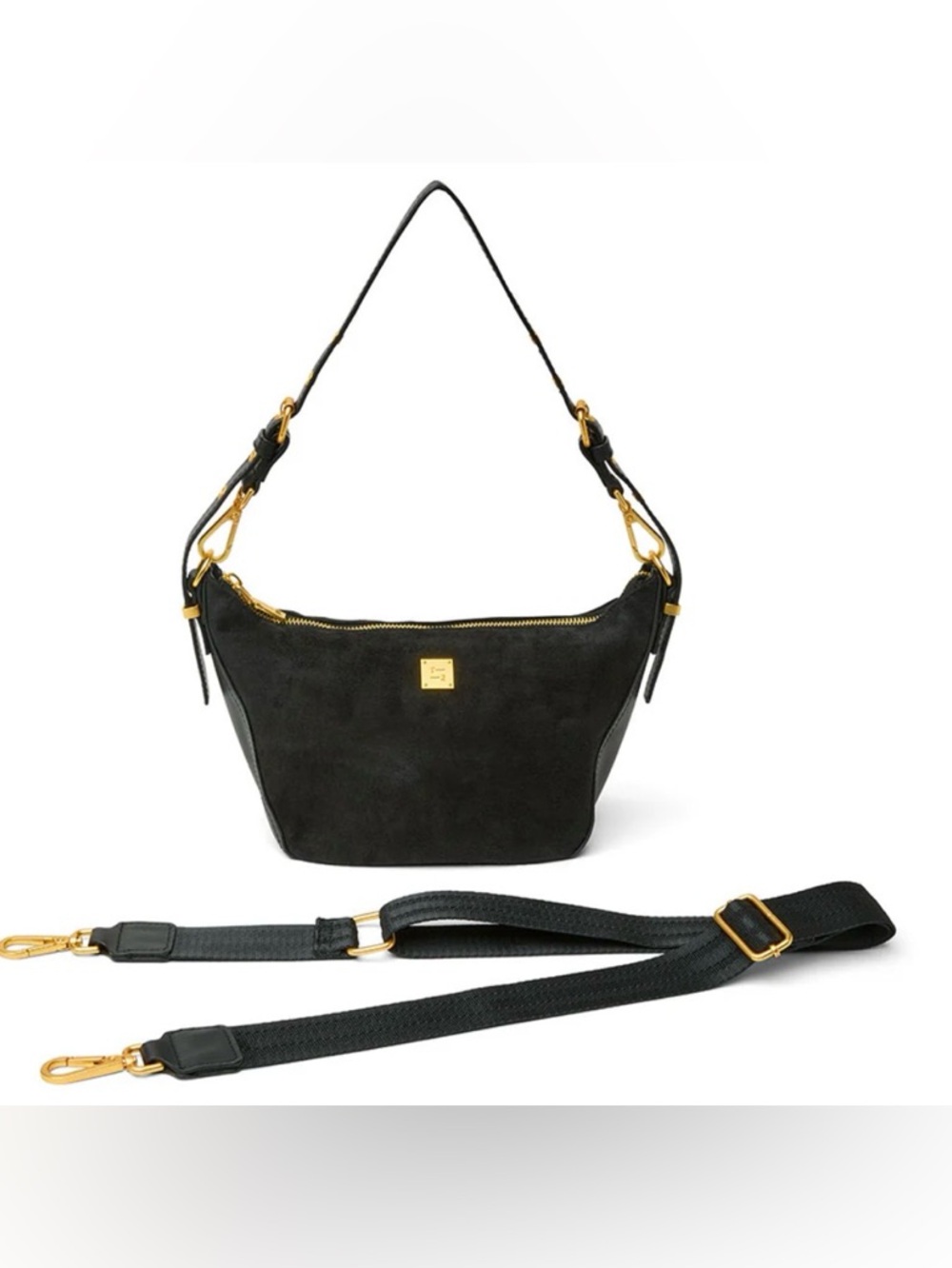 THINK ROYLN Moonbeam in black suede and black leather NIB‎